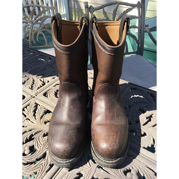 Schmidt Waterproof Composite Toe Work Boot, 12 W, Leather and Man-Made Upper - Picture 2 of 6